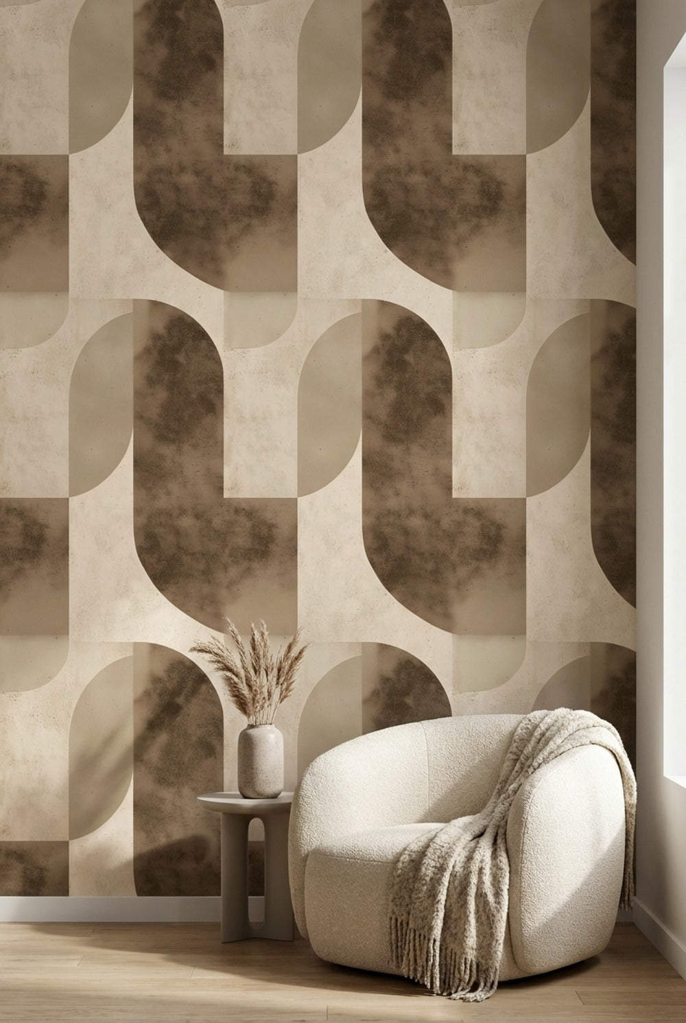 Mid Century Modern Wallpaper Retro Modern Decorative Mural