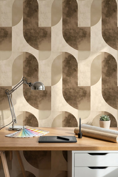 Mid Century Modern Wallpaper Retro Modern Decorative Mural