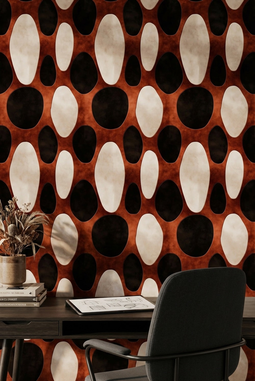 Mid Century Modern Wallpaper Retro Modern Decorative Mural