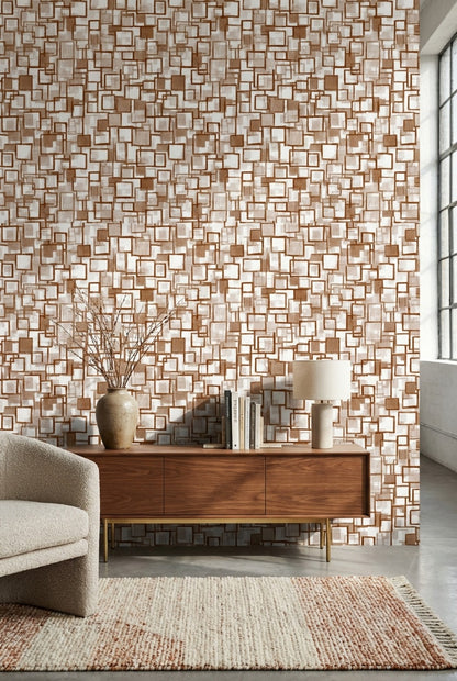Watercolor Texture Wallpaper Mid Century Modern Removable Wall Decor