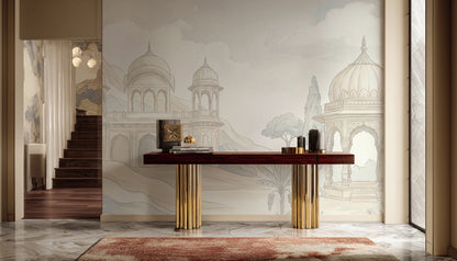 Mughal Architecture Wallpaper Domed Pavilion Palace Arches Wall Mural