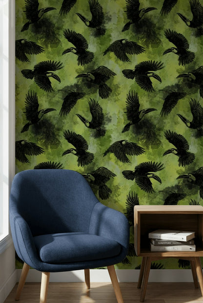 Tropical Birds Wallpaper Toucan Birds Exotic Birds Decorative Mural