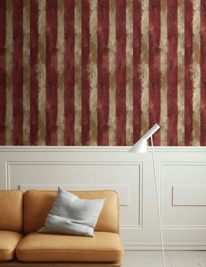 Vertical Stripes Wallpaper Distressed Texture Abstract Stripe Wallpaper Decorative Mural