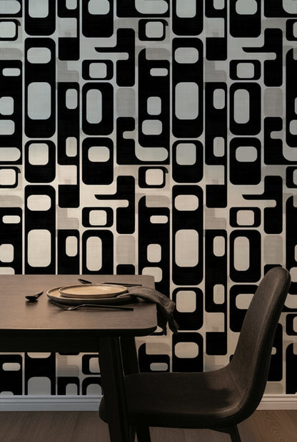 Mid Century Modern Wallpaper Geometric Modern Decorative Mural