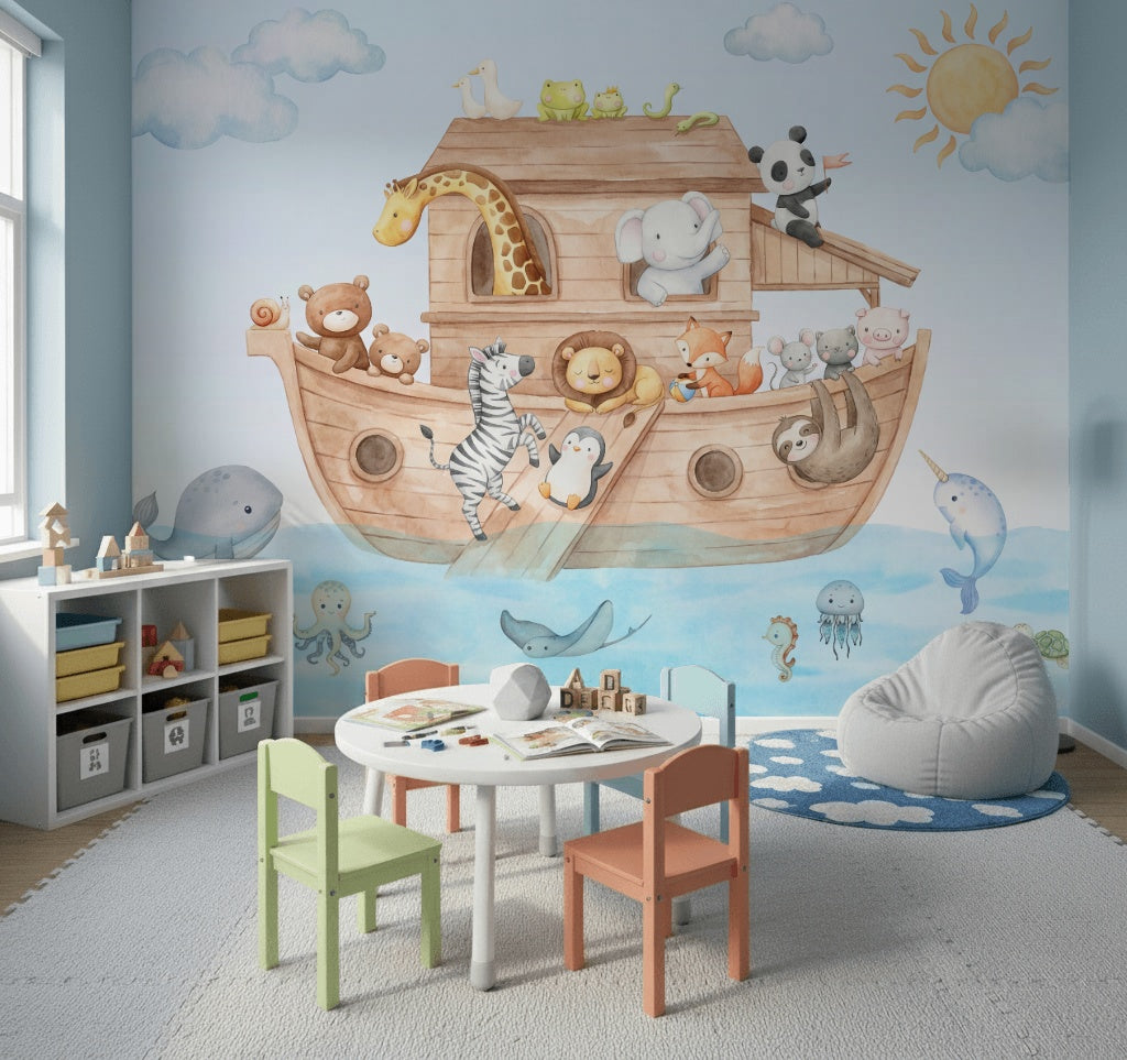 Animals Wallpaper Ark Sea Wall Mural