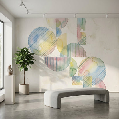 White Background Wallpaper Light Neutral Removable Wall Decor
