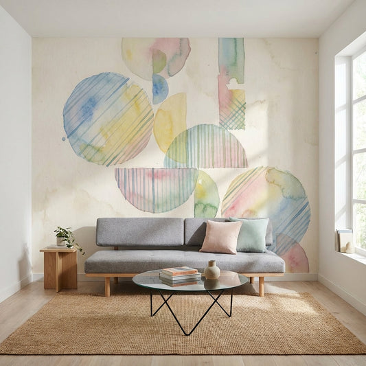 White Background Wallpaper Light Neutral Removable Wall Decor