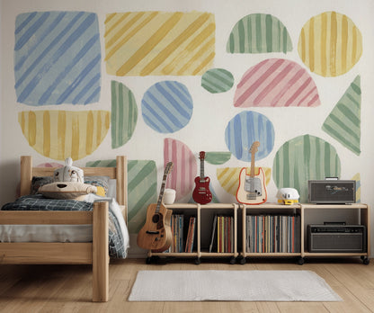 Watercolor Texture Wallpaper Painted Texture Removable Textured Wall Decor