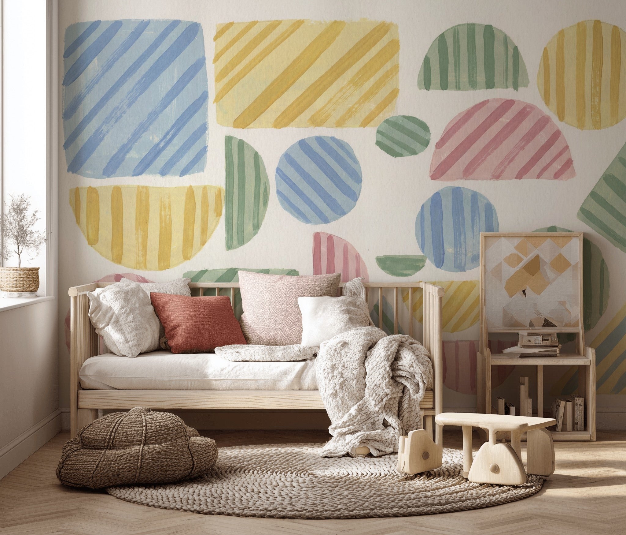 Watercolor Texture Wallpaper Painted Texture Removable Textured Wall Decor