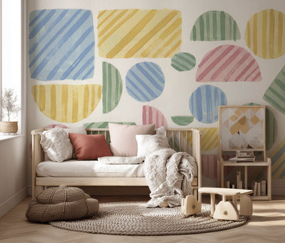 Watercolor Texture Wallpaper Painted Texture Removable Textured Wall Decor