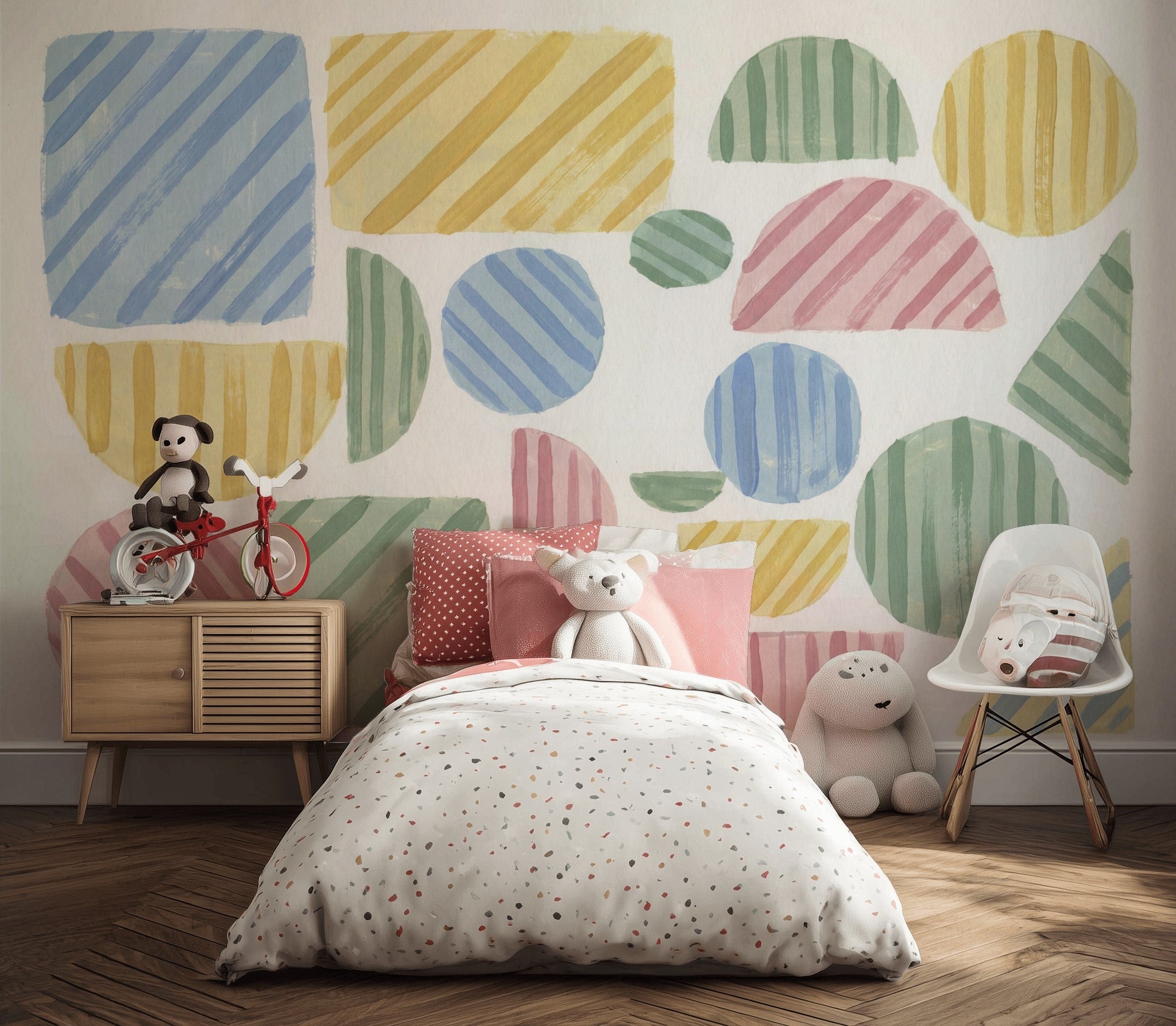 Watercolor Texture Wallpaper Painted Texture Removable Textured Wall Decor