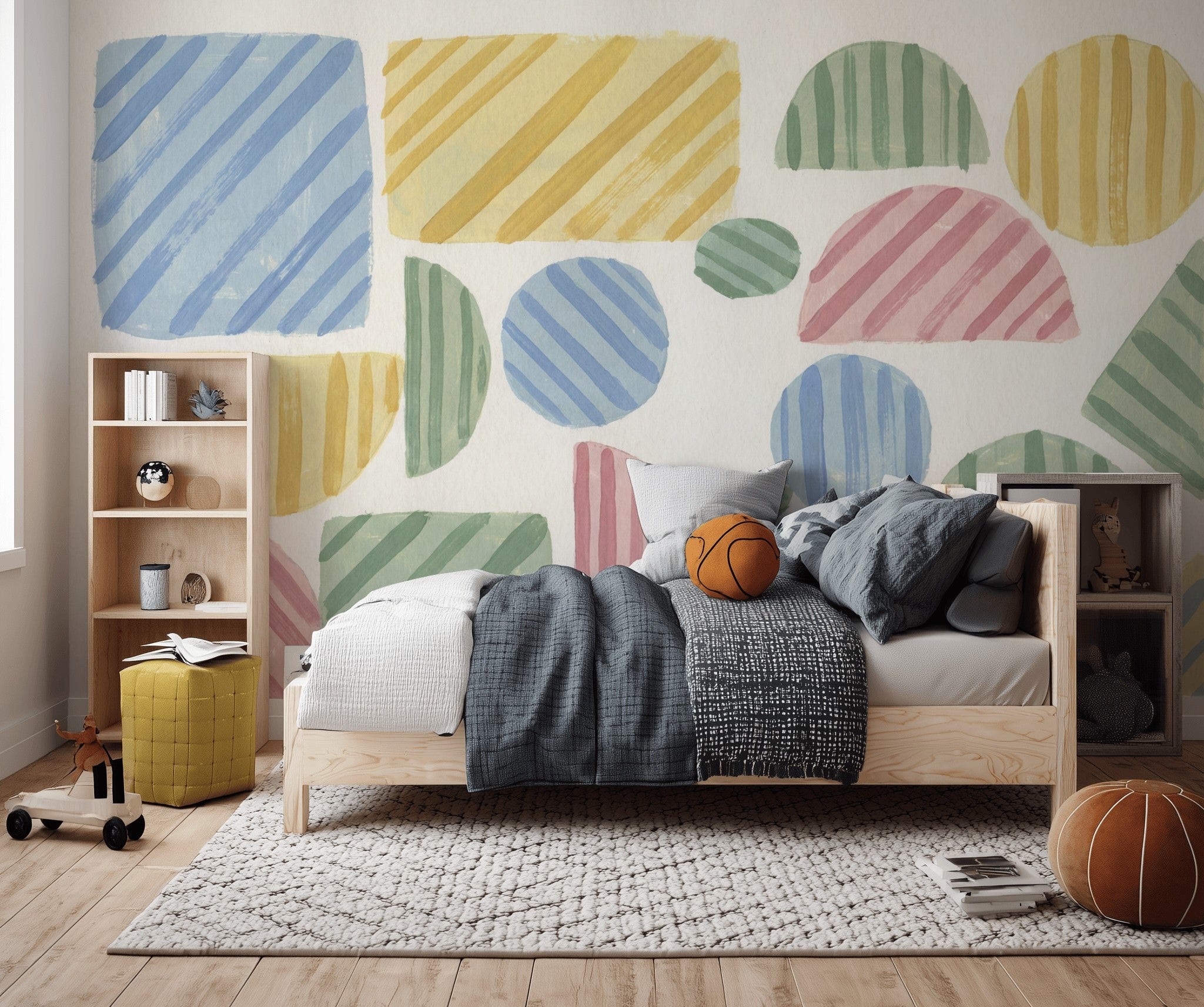 Watercolor Texture Wallpaper Painted Texture Removable Textured Wall Decor