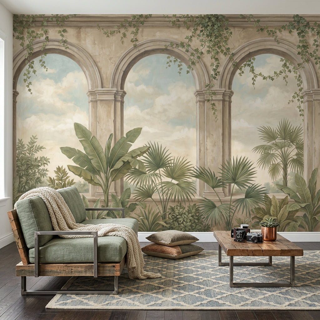 Cloudy Sky Wallpaper Overcast Stormy Removable Wall Decor