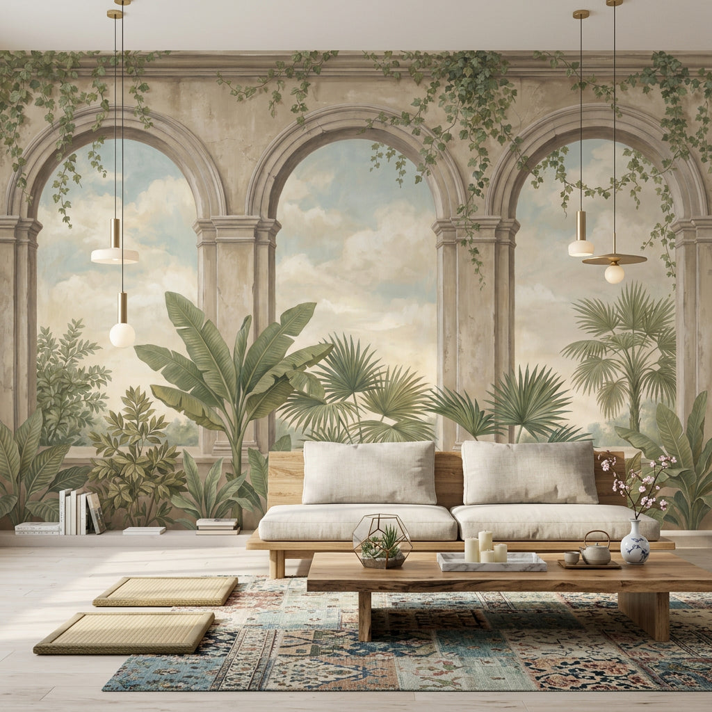 Cloudy Sky Wallpaper Overcast Stormy Removable Wall Decor