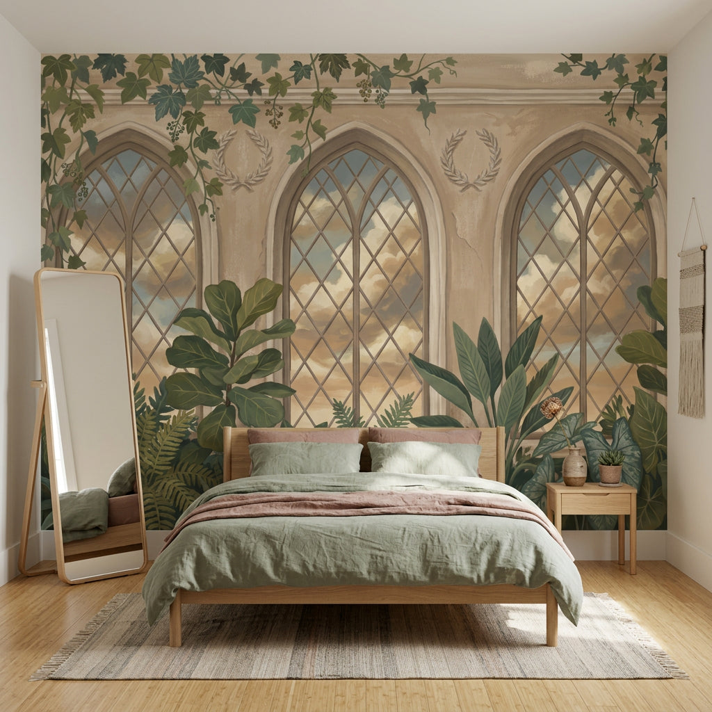 Cloudy Sky Wallpaper Indoor Garden Removable Wall Decor