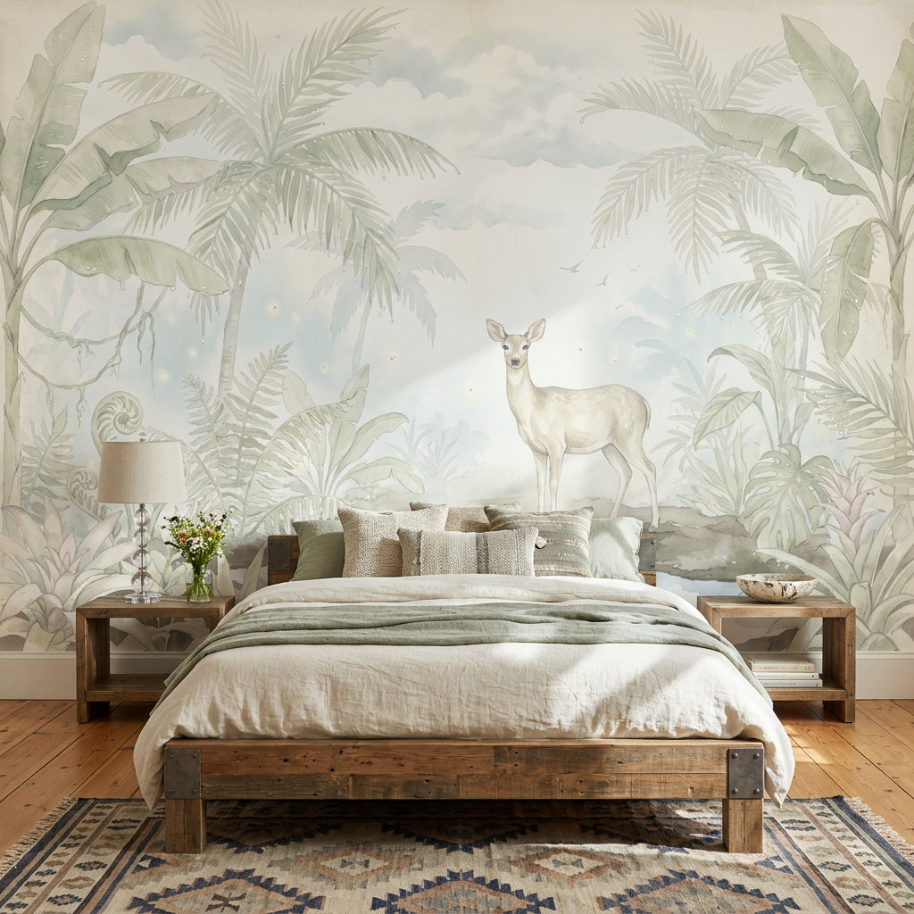 Cloudy Sky Wallpaper Overcast Removable Misty Wall Decor