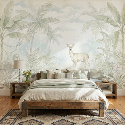 Cloudy Sky Wallpaper Overcast Removable Misty Wall Decor
