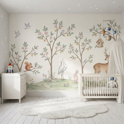 White Background Wallpaper Ivory Cream Wall Mural