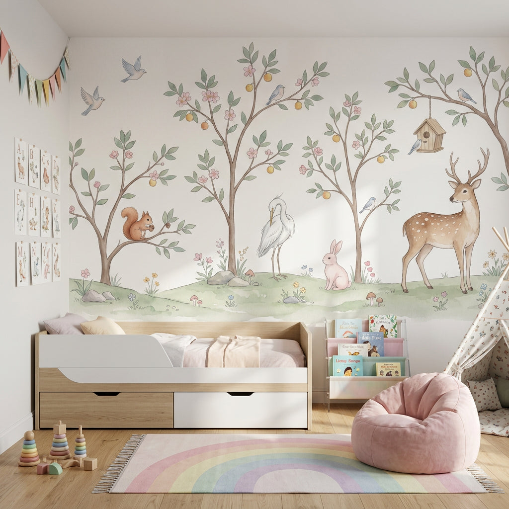 White Background Wallpaper Ivory Cream Wall Mural