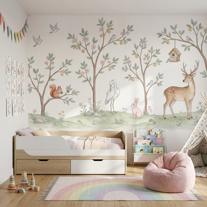 White Background Wallpaper Ivory Cream Wall Mural
