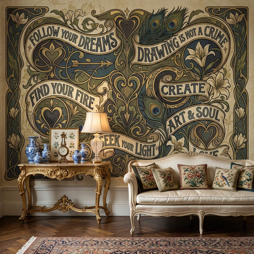 Paper Texture Wallpaper Aged Parchment Sepia Removable Wall Decor