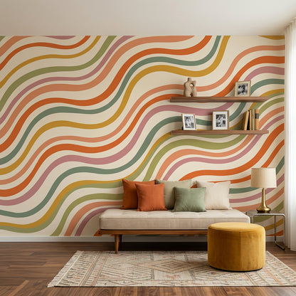 Mid Century Modern Wallpaper Retro Vintage Wall Mural