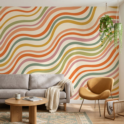 Mid Century Modern Wallpaper Retro Vintage Wall Mural