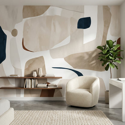 White Background Wallpaper Watercolor Texture Minimal Wall Mural