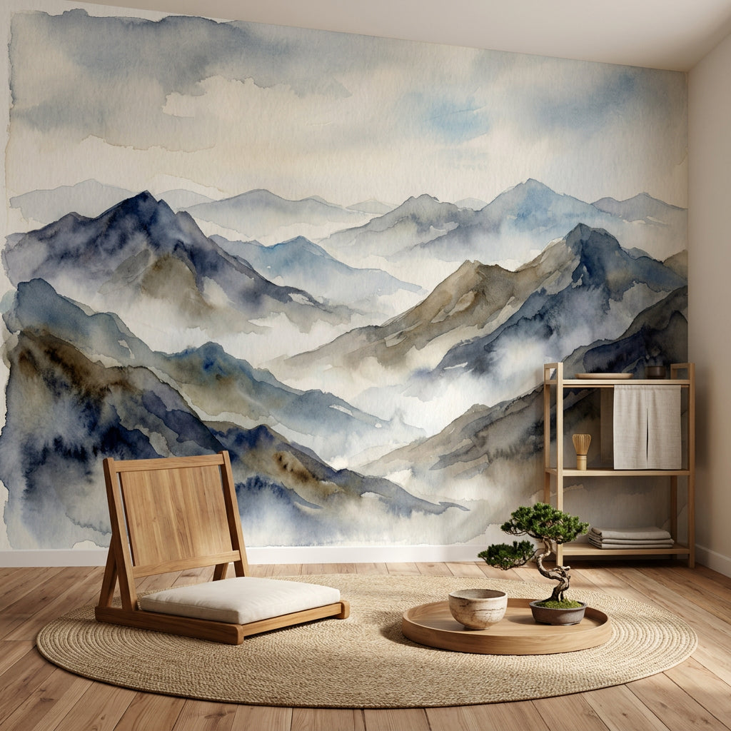 Paper Texture Wallpaper Watercolor Minimalist Wall Mural