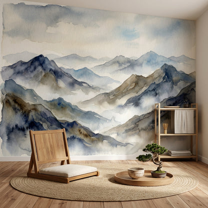 Paper Texture Wallpaper Watercolor Minimalist Wall Mural