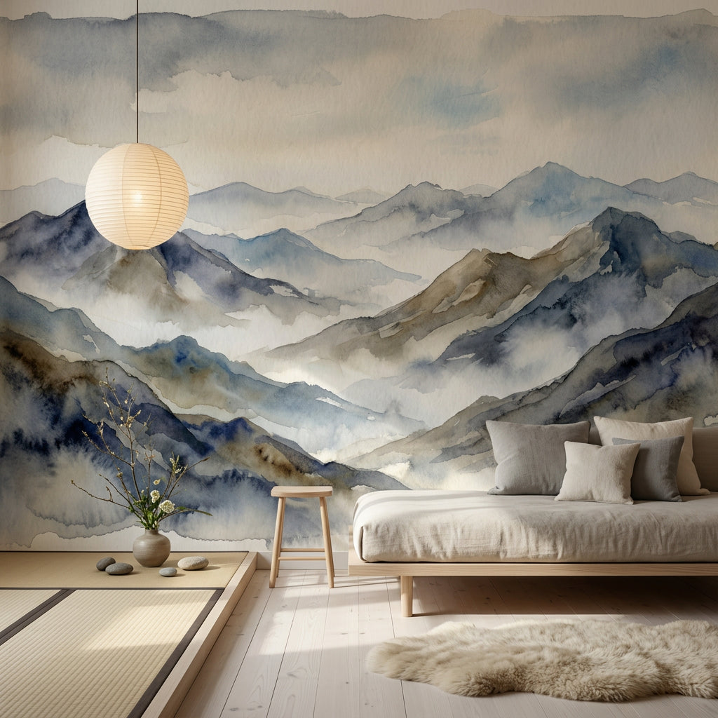 Paper Texture Wallpaper Watercolor Minimalist Wall Mural