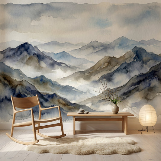 Paper Texture Wallpaper Watercolor Minimalist Wall Mural