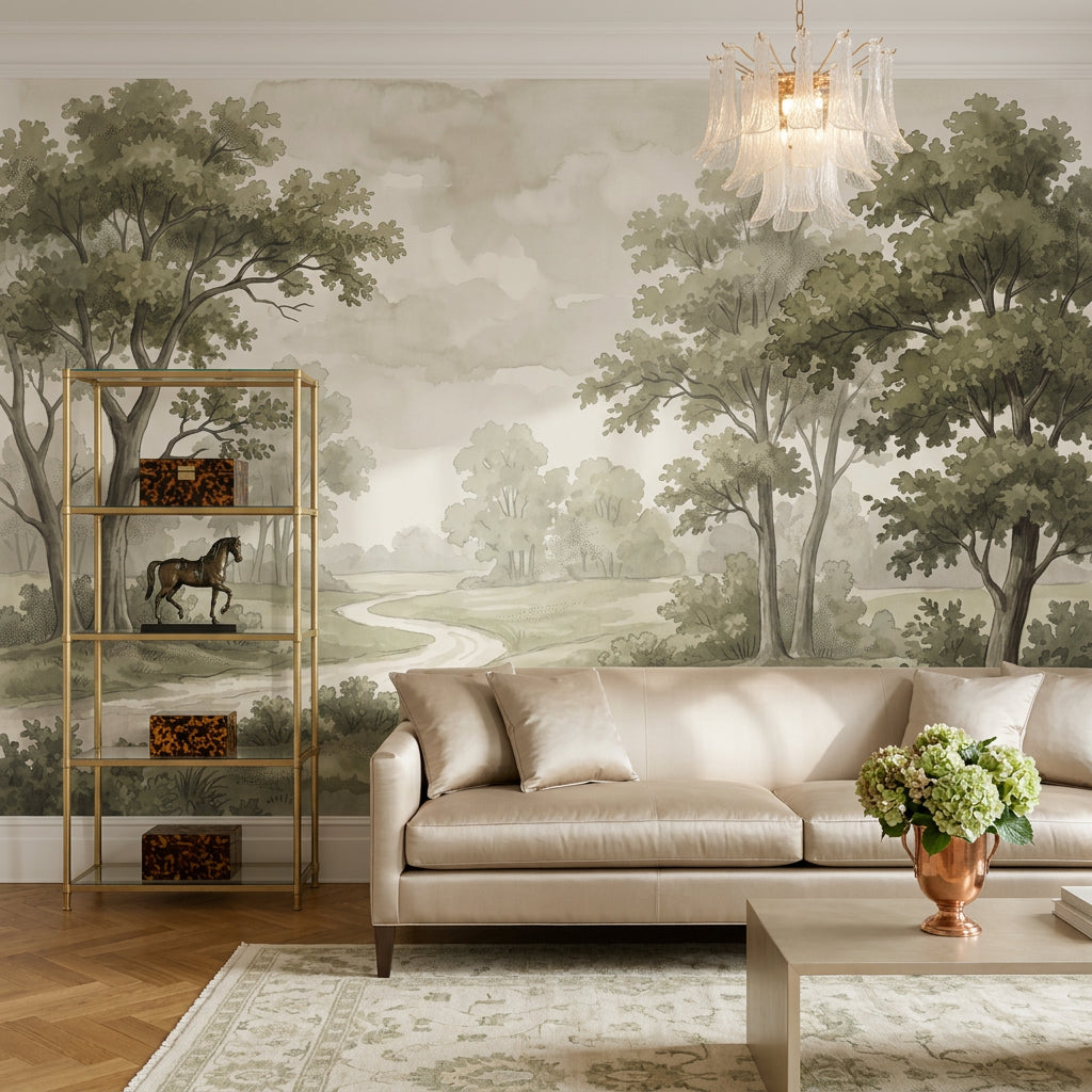 Cloudy Sky Wallpaper Overcast Gray Removable Wall Decor