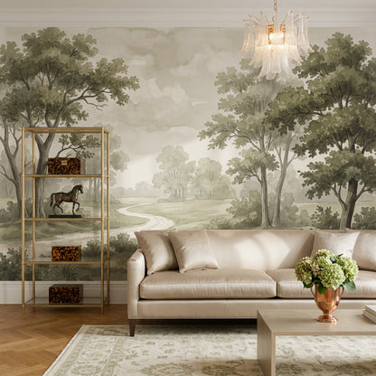 Cloudy Sky Wallpaper Overcast Gray Removable Wall Decor