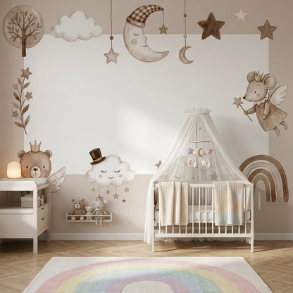 Tree Silhouette Wallpaper Woodland Nursery Wall Mural