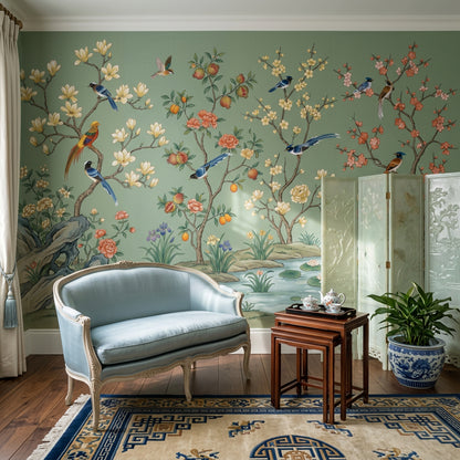Pink Cherry Wallpaper Blossom Removable Spring Wall Decor