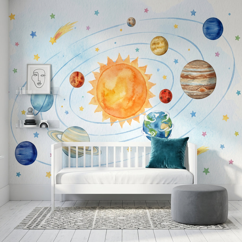 Watercolor Texture Wallpaper Paper Texture Celestial Wall Mural