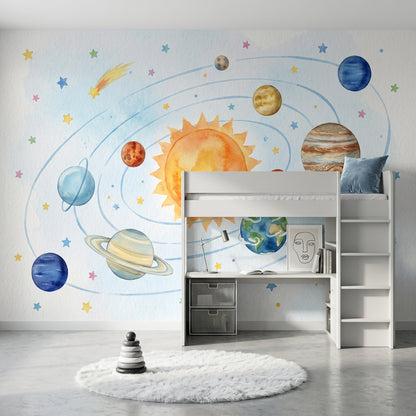 Watercolor Texture Wallpaper Paper Texture Celestial Wall Mural
