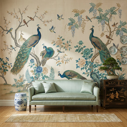 Paper Texture Wallpaper Muted Green Paper Texture Wall Mural