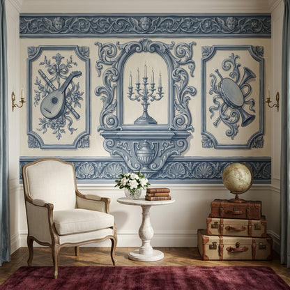 Baroque Wallpaper Ornate Classical Removable Wall Decor