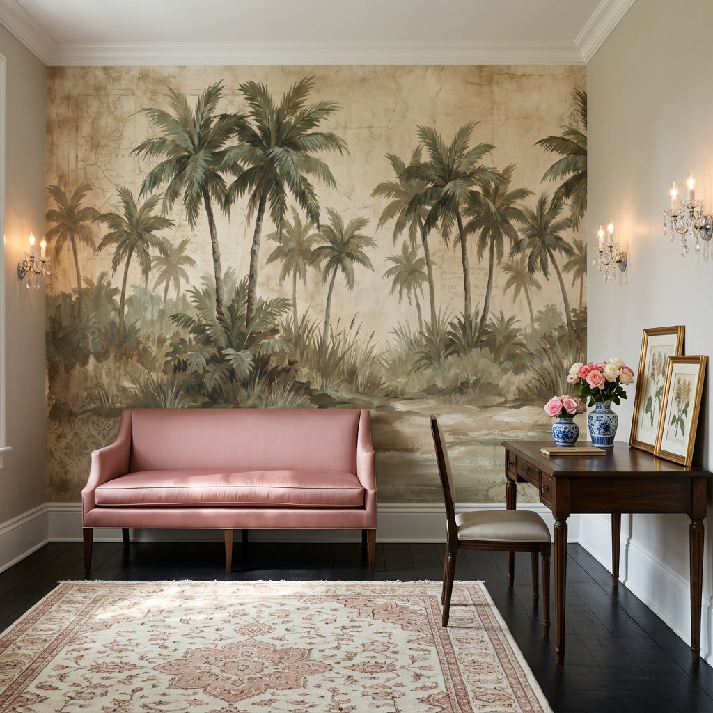 Vintage Tropical Wallpaper Tropical Tropical Wall Mural