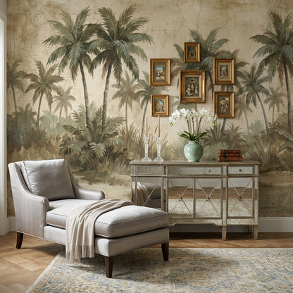 Vintage Tropical Wallpaper Tropical Tropical Wall Mural