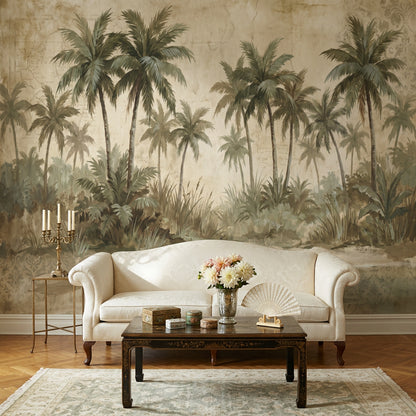 Vintage Tropical Wallpaper Tropical Tropical Wall Mural