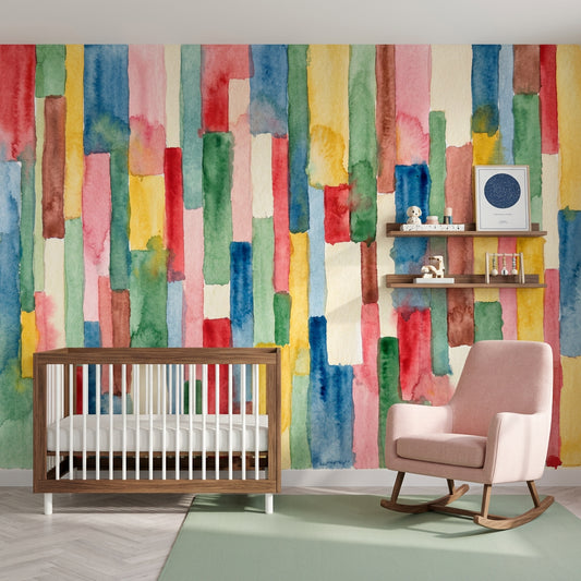 Paper Texture Wallpaper Watercolor Abstract Removable Wall Decor