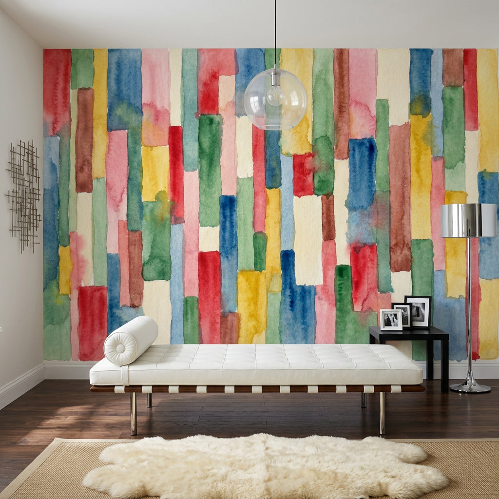 Paper Texture Wallpaper Watercolor Abstract Removable Wall Decor