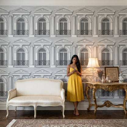 White Background Wallpaper Minimal Removable Neutral Wall Decor