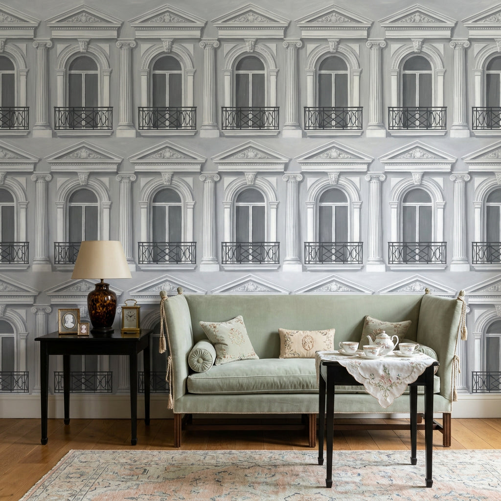 White Background Wallpaper Minimal Removable Neutral Wall Decor