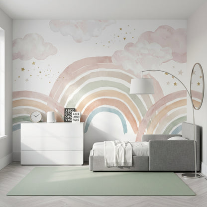 White Background Wallpaper Watercolor Texture Watercolor Texture Wall Mural