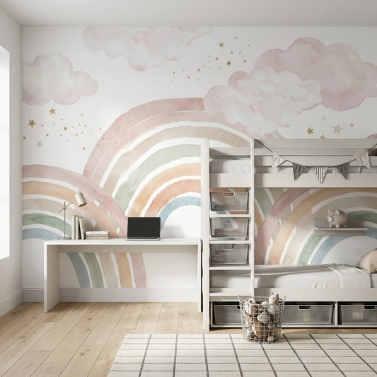 White Background Wallpaper Watercolor Texture Watercolor Texture Wall Mural