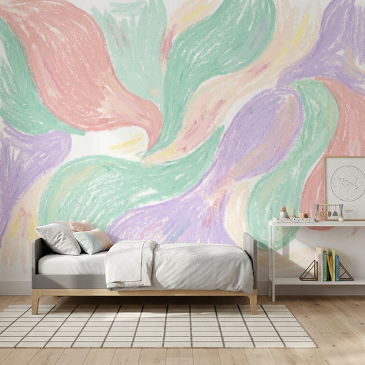 White Background Wallpaper Minimal Soft Removable Wall Decor